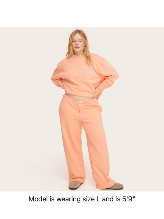 Parke Pants - High-Rise Boxer Sweatpants - Parke x Target Orange NEW